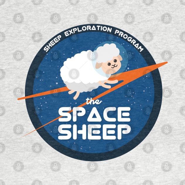 The Space Sheep | Funny Animals | Gift Ideas by Fluffy-Vectors